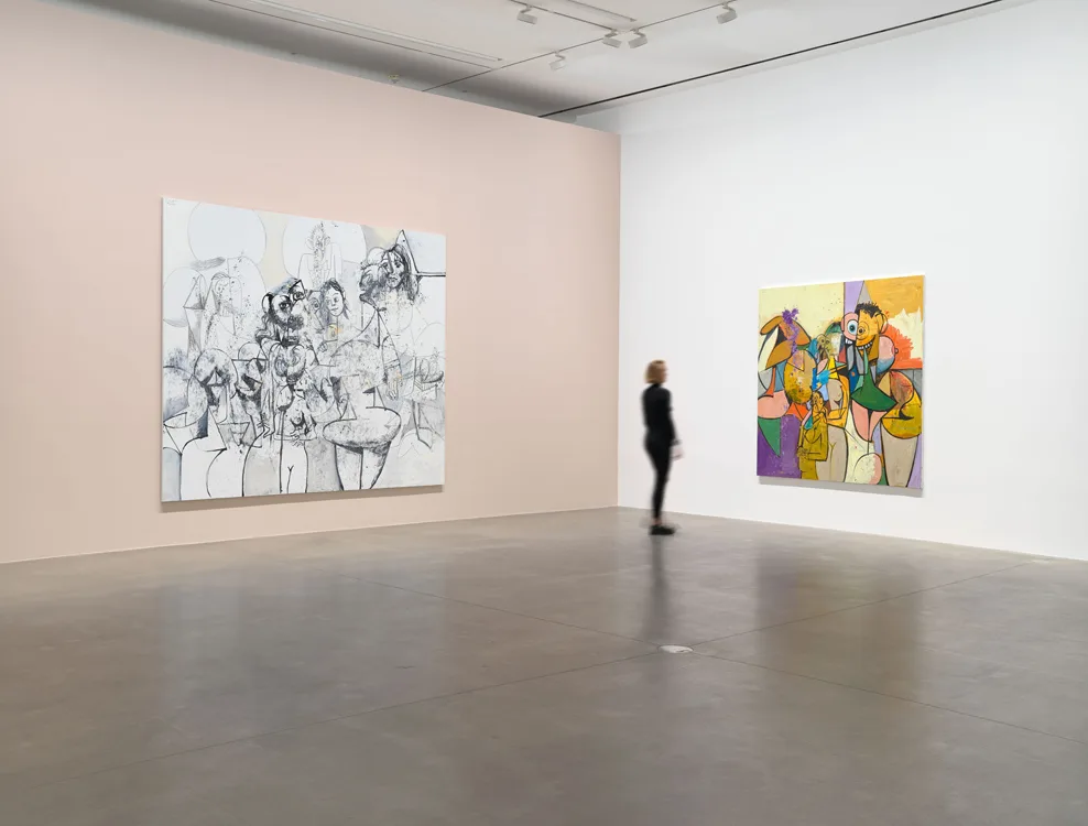 Inside a contemporary gallery